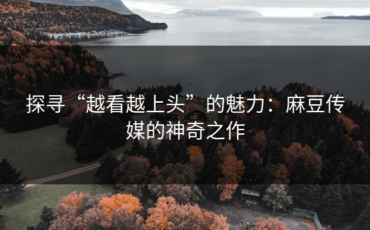 探寻“越看越上头”的魅力：麻豆传媒的神奇之作