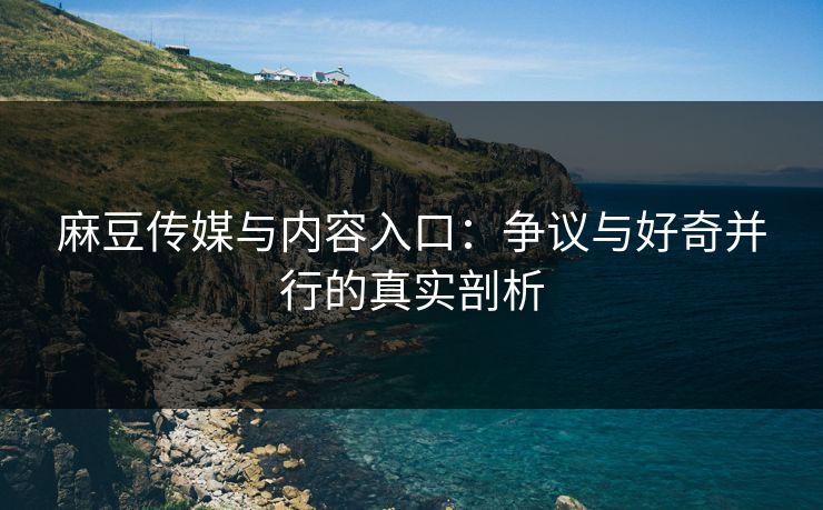 麻豆传媒与内容入口：争议与好奇并行的真实剖析