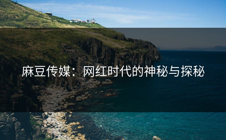 麻豆传媒：网红时代的神秘与探秘