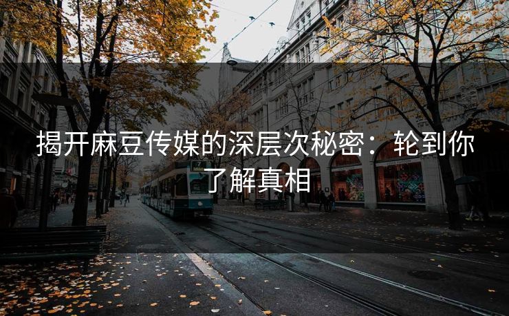 揭开麻豆传媒的深层次秘密：轮到你了解真相